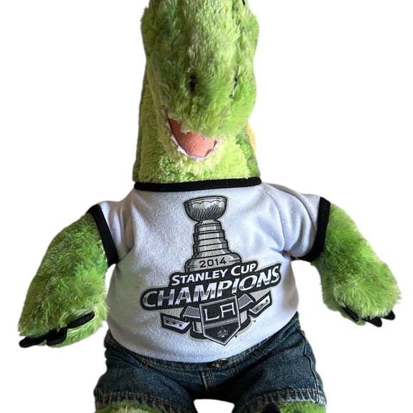 BUILD A BEAR SPINOSAURUS GREEN SPOTTED DINOSAUR 16” SOFT PLUSH - Picture 2 of 9